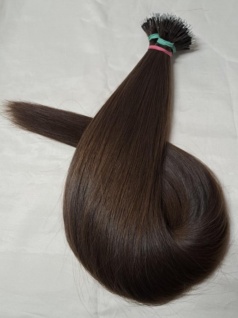 Nano gyűrűre tincsezett, 6-os festett 40cm 100% eredeti emberi haj/ 10gr (S)