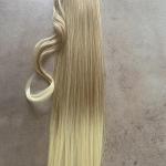 Melíros jellegű, ombre szőke vasalható I. osztályú, 55-60cm szintetikus copf (16)