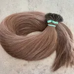 Tincsezett 70cm festett 7-es barna 100% eredeti emberi haj/ 10 gr