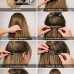 Sötétbézs 100% emberi hajból készült csatos haj kb. 110-115 gr 60 cm