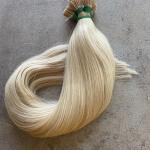 Festett tincses bézs szőke 50cm 100% eredeti emberi haj/ 10gr