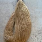 Nano gyűrűre tincsezett 8-as festett szőke 40cm 100% eredeti emberi haj/ 10gr