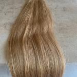 Nano gyűrűre tincsezett 8-as festett szőke 40cm 100% eredeti emberi haj/ 10gr