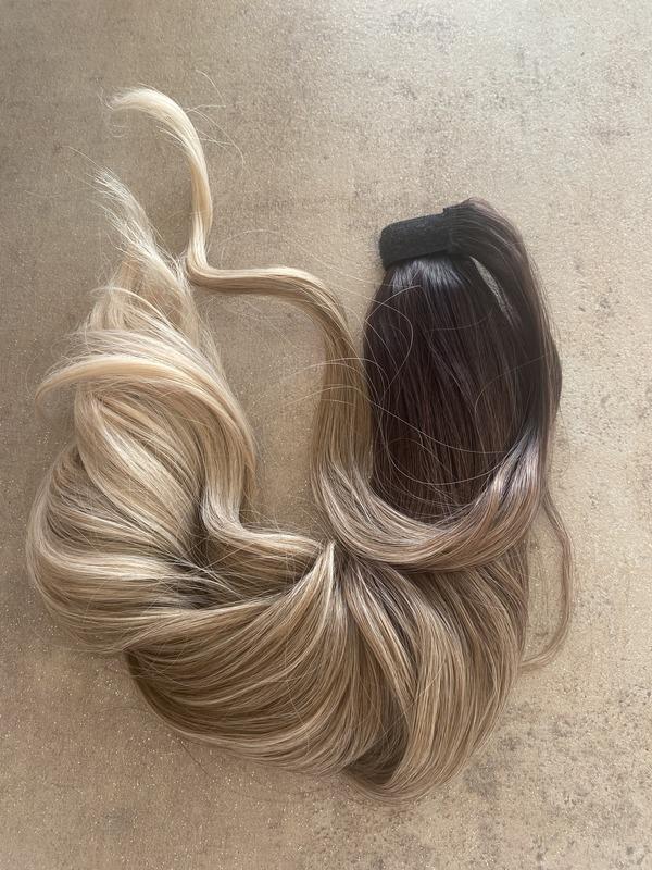 Ombre vasalható I. osztályú, hullámos 55-60 cm szintetikus copf (5)