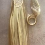 Platina-rezes melíros vasalható I. osztályú egyenes 55-60 cm szintetikus copf (20)