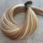 Melírozott tincses 50cm 100% eredeti emberi haj/ 10gr