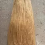 Festett tincses sötét bézs szőke 50cm 100% eredeti emberi haj/ 10gr