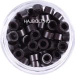 Sötétbarna szilikonos mikrógyűrű 100db/5mm (3#)
