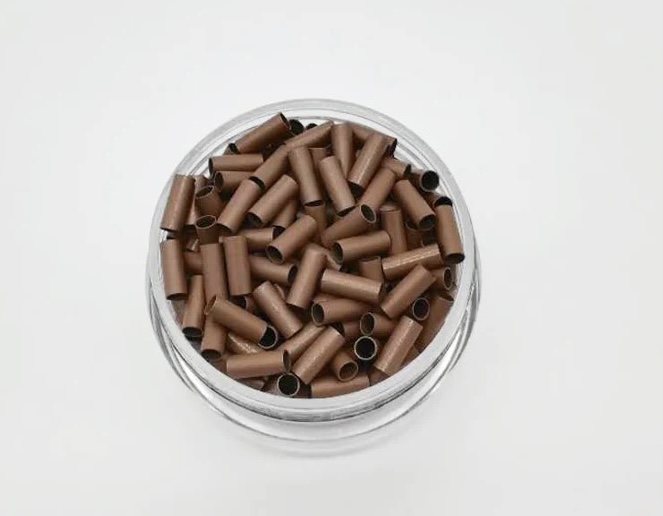 Világosbarna réz hüvelygyűrű 100db/3,5mm; 2,8mm