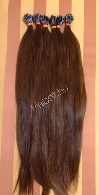 Tincsezett 7.4 színű 50cm 100% emberi haj/ 10gr