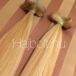 Szőke tresszelt 60cm 100% eredeti haj/ 10gr