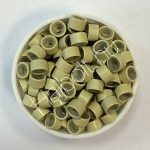 Szilikonos mikrógyűrű világos szőke 100db/5mm (13#)