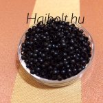 Fekete szilikon nélküli nano gyűrű 1000db (1#)