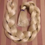 Szintetikus póthaj világos/platina szőke 120gr / 100cm