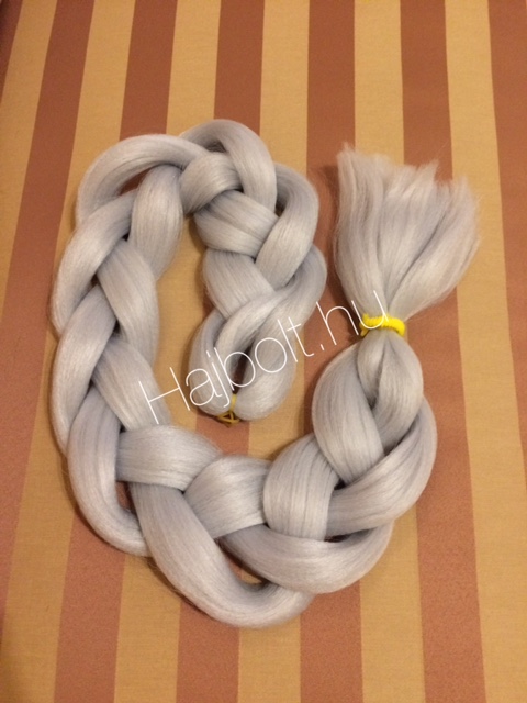 Szintetikus póthaj ezüst 120gr/100cm