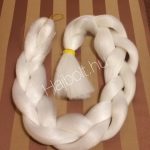 Szintetikus póthaj fehér 120gr/100cm