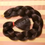 Szintetikus póthaj sötét barna 120gr/100cm 10 db