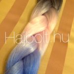 Szintetikus póthaj unikornis (fekete-rózsaszín-kék) 100gr / 60cm