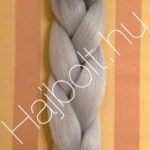 Szintetikus póthaj ombre fekete-ezüst 100gr / 60cm