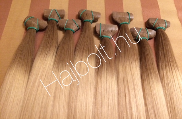 Ombre tape-in (ragasztócsíkos) eredeti haj 50-55 cm/ 1 pár (2db)