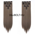 7-és szőke csatos 40-80 cm eredeti emberi haj