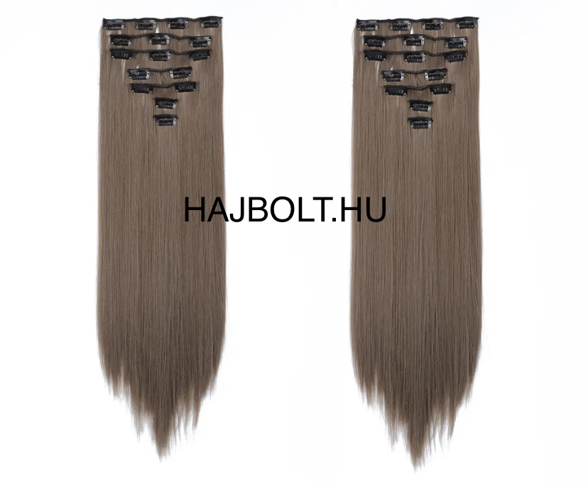 7-és szőke csatos 40-80 cm eredeti emberi haj