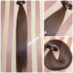 Festett 7-es barna színű tresszelt 100% eredeti emberi haj 77cm/ 10 gr