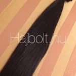 Natúr barna 100% emberi hajból készült csatos haj kb. 110-115 gr 50cm