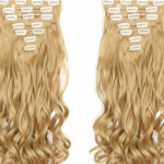 Mézszőke csatos 40-80 cm eredeti emberi haj