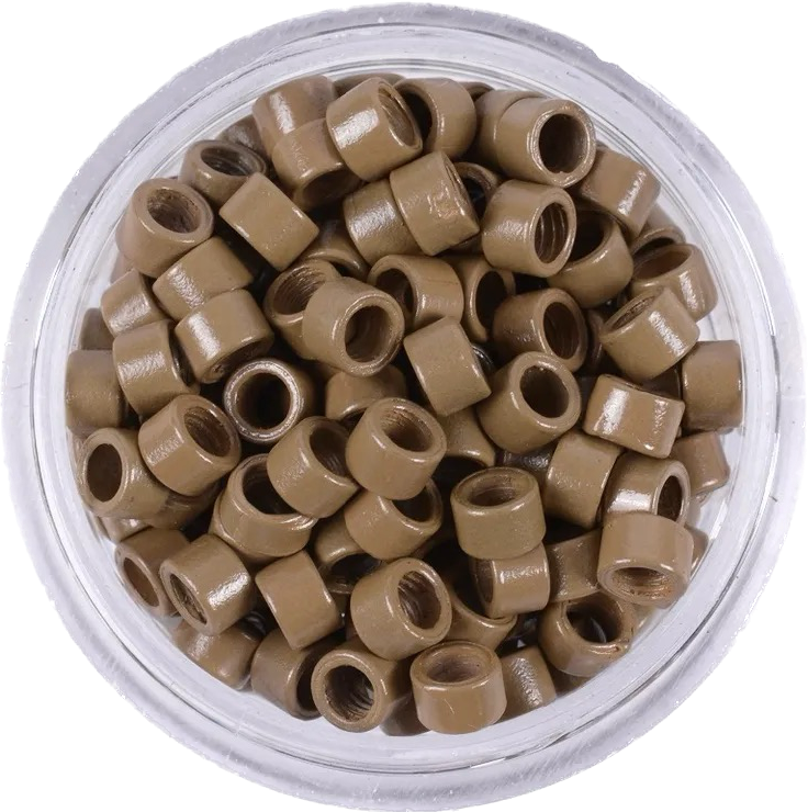 Karamell szilikon nélküli mikrogyűrű 100db/4mm; 4,5mm (8#)