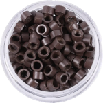 Csokibarna szilikon nélküli mikrogyűrű 100 db/4mm; 4,5mm (5#)