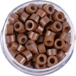 Világosbarna szilikonos mikrógyűrű (11#)100 db/5mm