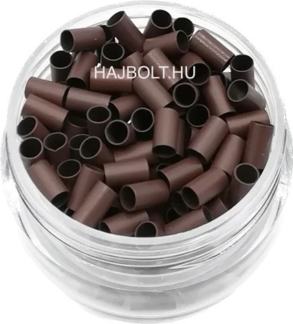 Gesztenyebarna réz hüvelygyűrű 100db/3,5mm; 2,8mm