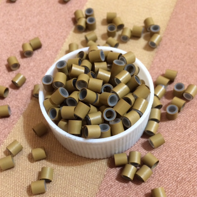 Karamell szilikonos hüvelygyűrű 100db/4mm