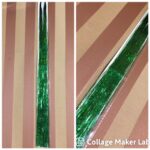 Glitter szál hajba, zöld színű dísz hajfonáshoz