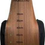 Sötétbézs 100% emberi hajból készült csatos haj kb. 110-115 gr 60 cm