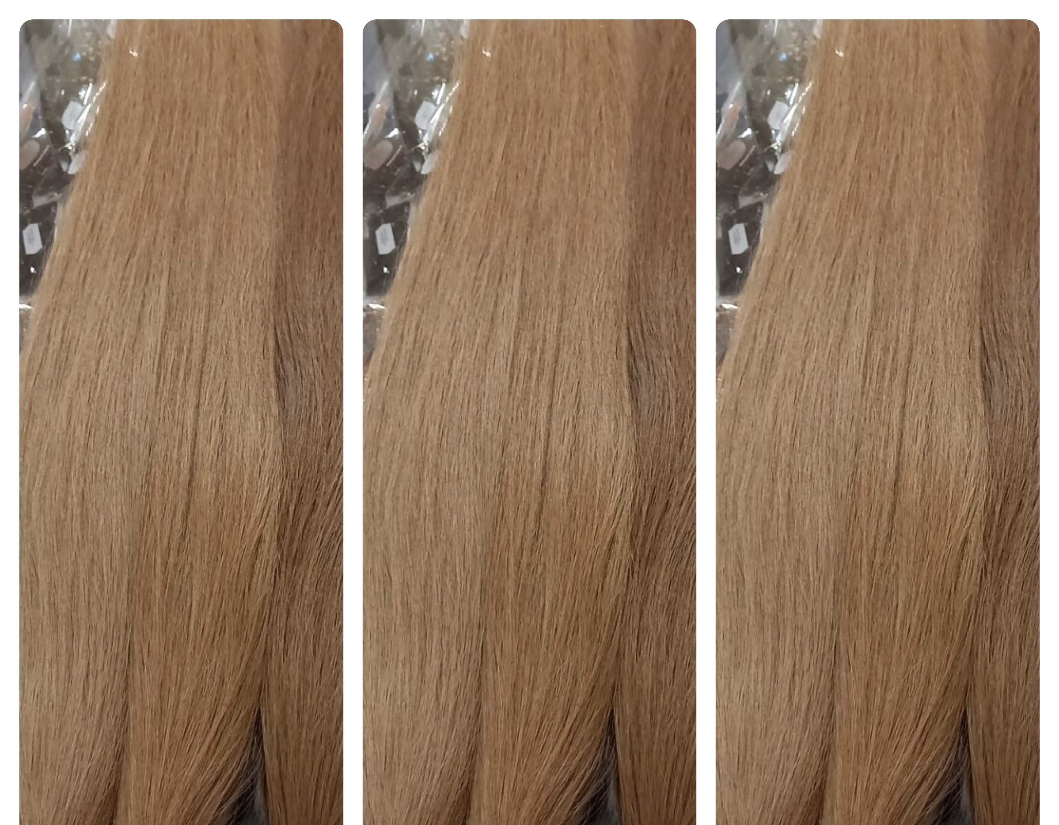 Tincsezett 77cm festett 8-as barna 100% eredeti emberi haj/10 gr