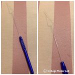 Nanogyűrű behúzótű kék