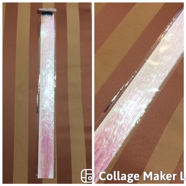 Glitter szál hajba, színváltós színű dísz hajfonáshoz