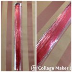 Glitter szál hajba, piros színű dísz hajfonáshoz