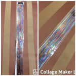 Glitter szál hajba, vegyes színű dísz hajfonáshoz