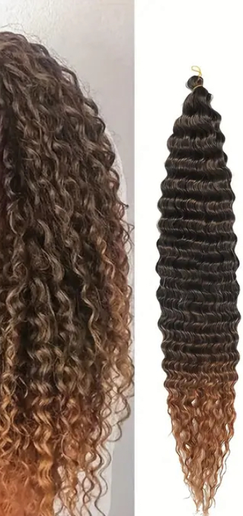 Szintetikus póthaj barna-réz 100gr/45cm (9)