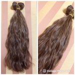 Festett 7-es barna színű hullámos tresszelt 100% eredeti emberi haj 60cm/ 10 gr