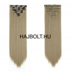 8-as szőke csatos 40-80 cm eredeti emberi haj