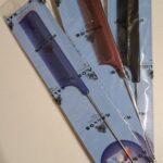 Metál bordó színű stílfésű