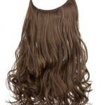 Melíros I. osztályú középbarna szintetikus vasalható damilos haj