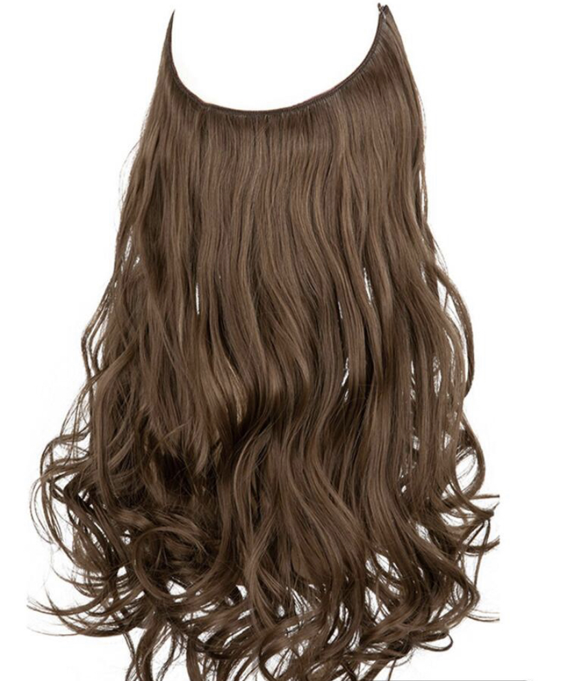 Melíros I. osztályú középbarna szintetikus vasalható damilos haj