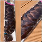 Szintetikus póthaj enyhén vöröses csokoládé barna 33# 120gr/100cm/