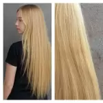 Szőke tresszelt 60cm 100% eredeti haj/ 10gr