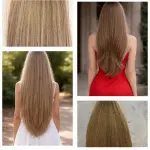 Tincsezett 40cm festett 7-es barna 100% eredeti emberi haj/10 gr